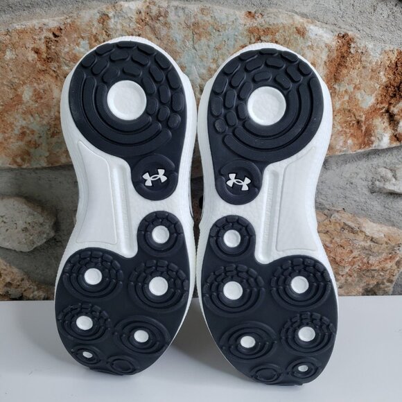 Under Armour Phantom 4 Luxe Sneaker Men's 8 / Womens 9.5 Black/White NEW - Picture 12 of 13